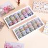 Romantisches Blumen-Washi-Tape-Set, geeignet für DIY-Fotorahmen, Notizbücher, Geschenkverpackungen und exquisite Dekorationen