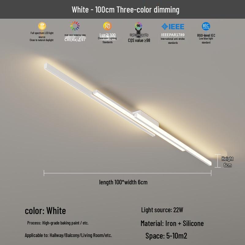 2025 Modern Minimalist Hallway & Corridor Light - Simple Design for Entrance, Balcony & Wardrobe Spaces