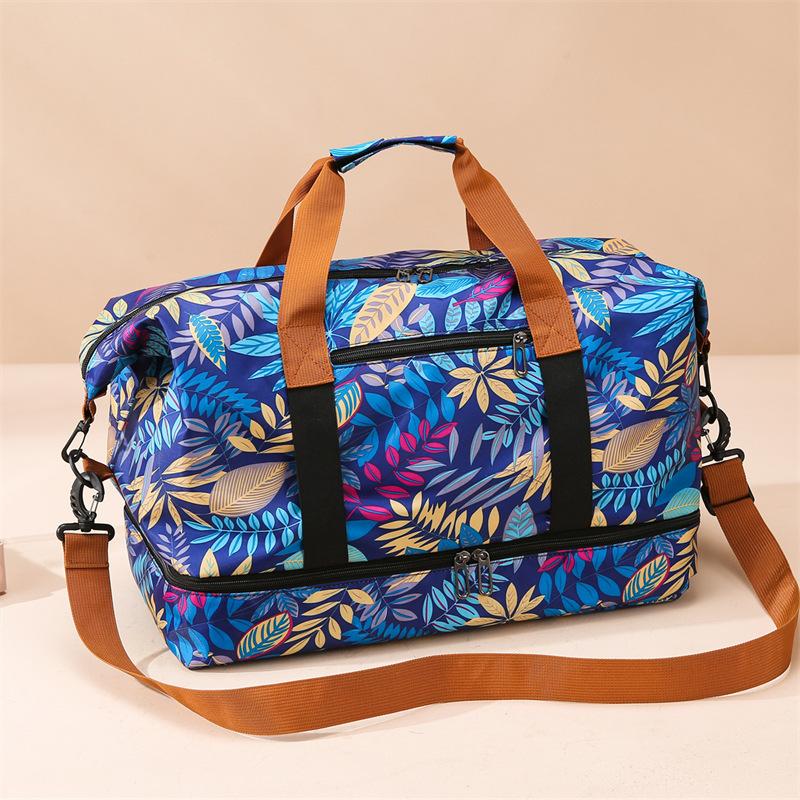 Travel bag Korean version portable short-distance travel luggage bag large capacity light dry and wet separation sports fitness bag