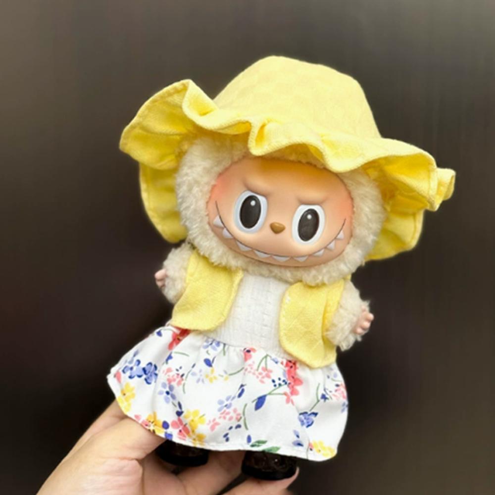 1 Set Dress Labubu Doll's Clothes Skirt Plush Dolls Clothes 17cm Labubu Clothes Set  for 17cm Labubu