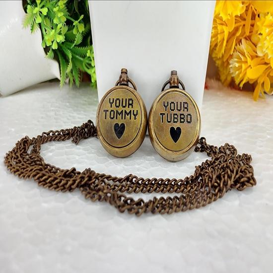 

Латунный компас с гравировкой для пары Набор из 2 кулонов Украшения для дружбы