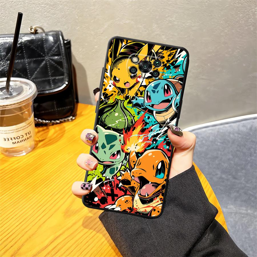 Cartoon Hot Pokemon Case for Xiaomi Poco F8 M3 M4 M7 Pro F1 C75 C71 C61 M5 F3 X3 X4 X5 X7 Pro C50 Funda Phone Cover