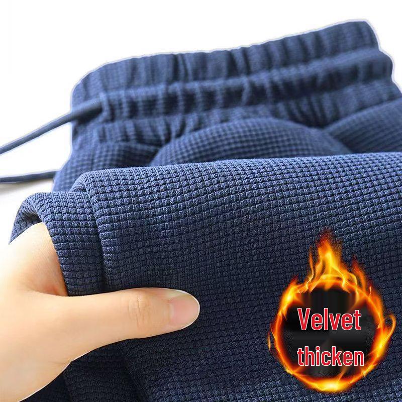 

Трендовые мужские брюки прямого кроя свободного покроя на каждый день - леггинсы в гонконгском стиле 2XL синий