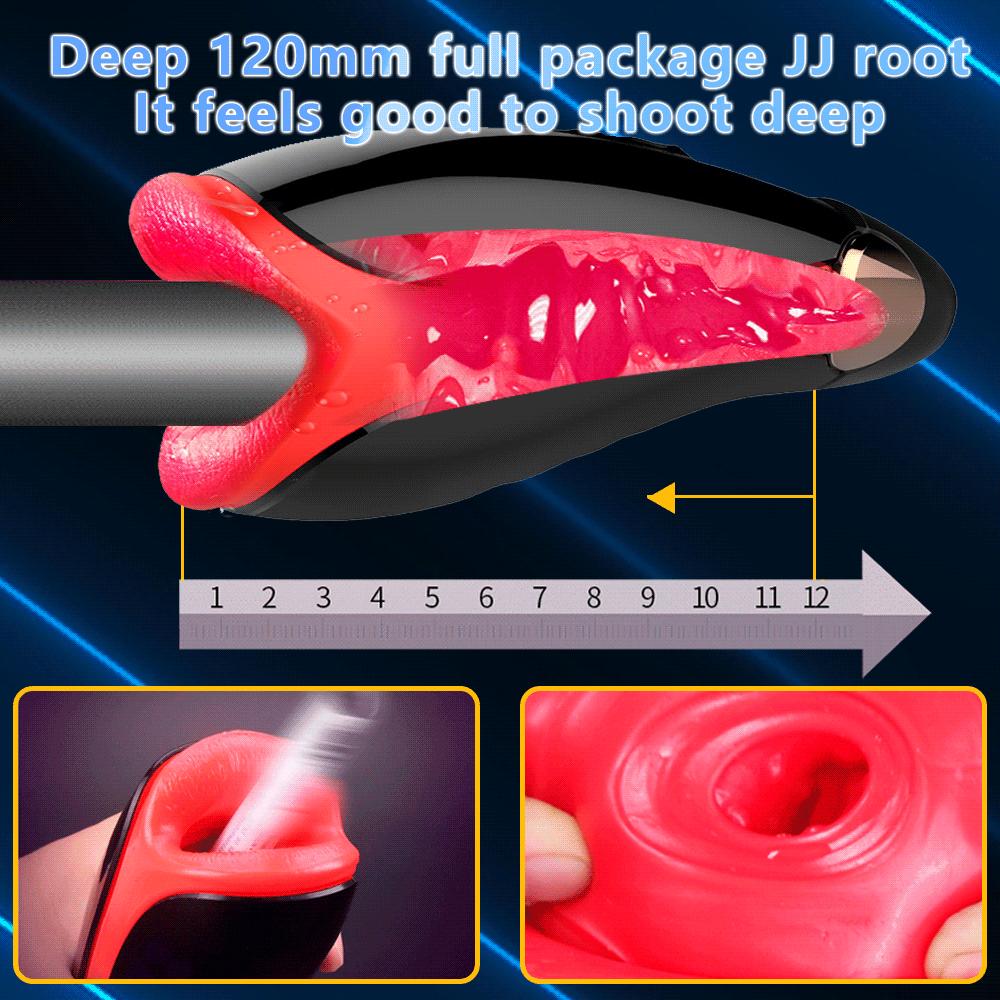 Automatic Male Masturbator for Men Vibration Deep Throat Blowjob Masturbation Cup Sex Machine Adult Sex Toys for Men Penis