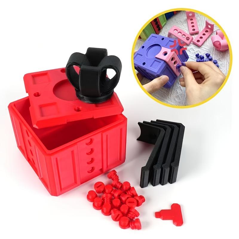 Prank Annoying Gift Box with Screws 3D Printed Very Annoyingly Funny Fidget Puzzle Coin Container for Party Festival Christmas
