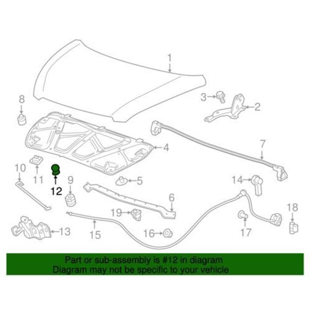 Motorhauben-Stützstangen-Halter 95996108 Für 2013-2022 Chevrolet Spark Spark EV