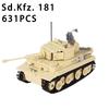 MOC Jucării WW1 WW2 Vehicul Tanc Model Cărămizi de Construit Soldat German SUA Tancuri Tun Anti-tanc Mini Cărămizi Jucării Armată Copii