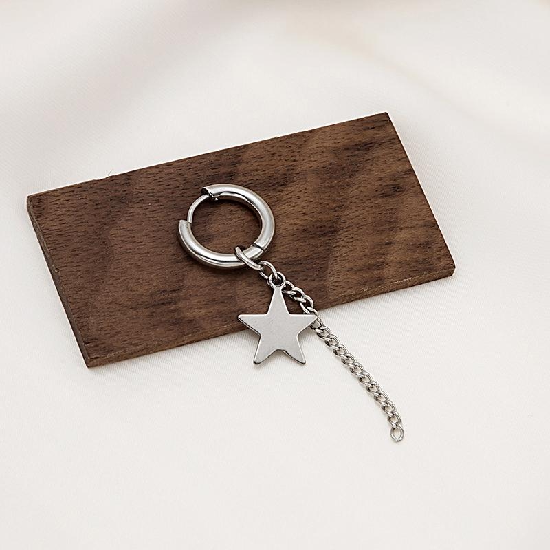 1 Paar Modische Punk Gothic Edelstahl Hängeohrringe Stecker für Damen Herren Gothic Street Pop Hip Hop Rock Ohrschmuck Geschenk