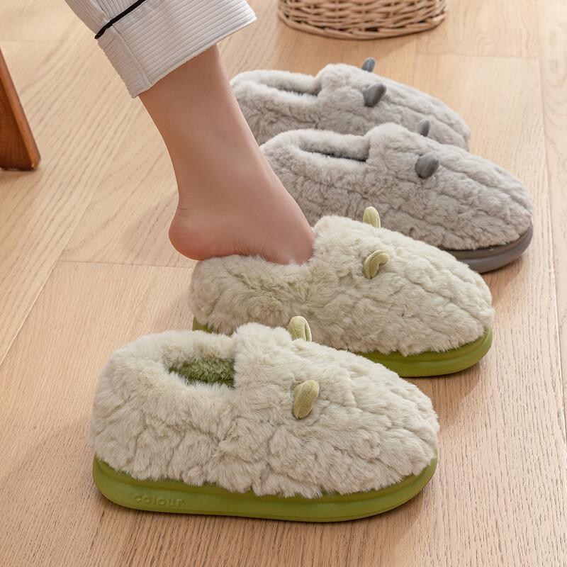 Grace Women s Closed-Heel Plush Cotton Slippers 1460₽