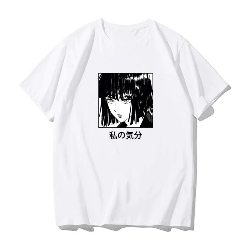 Japanese anime printed men's and women's shirt round neck loose short sleeve shirt Harajuku style Attack on Giant Y2k clothing