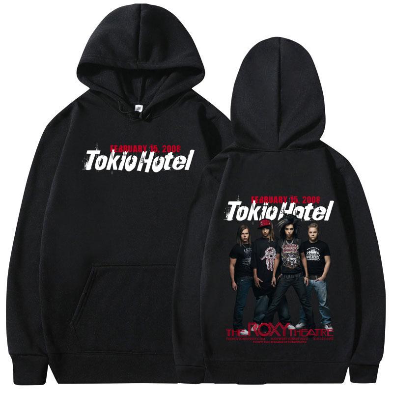 Německá Rocková Kapela Tokio Hotel The Tour 2025 Mikiny Pánské Dámské Módní Hip Hop Mikiny Ležérní Oversized Dlouhý Rukáv Pulovry