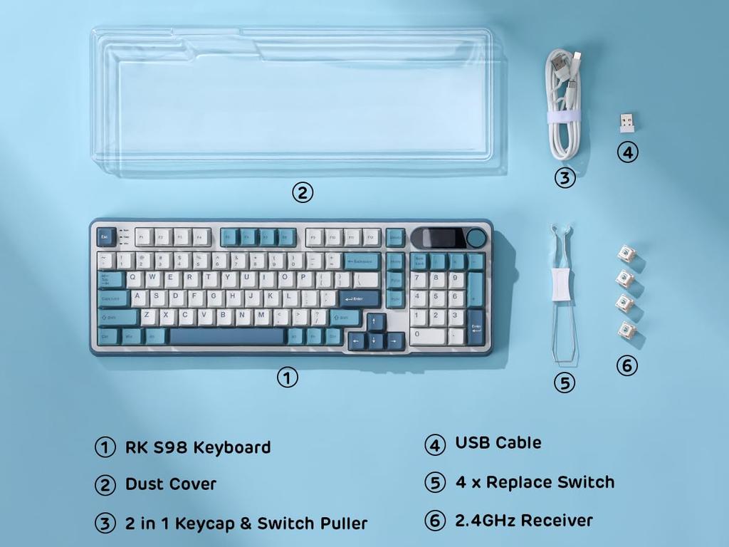 [RK] Clavier mécanique sans fil S98 96 % – clavier