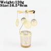 Love Wedding Candle Holders Snowflake Deer Fairy Rotating Candlestick Metal Tray Romantic Home Decoration Christmas Ornament