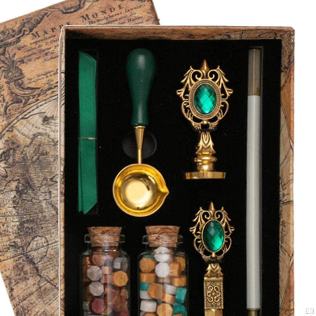 Classic Wax Seal Stamp Kit for Elegant Gift Wrapping and Crafts