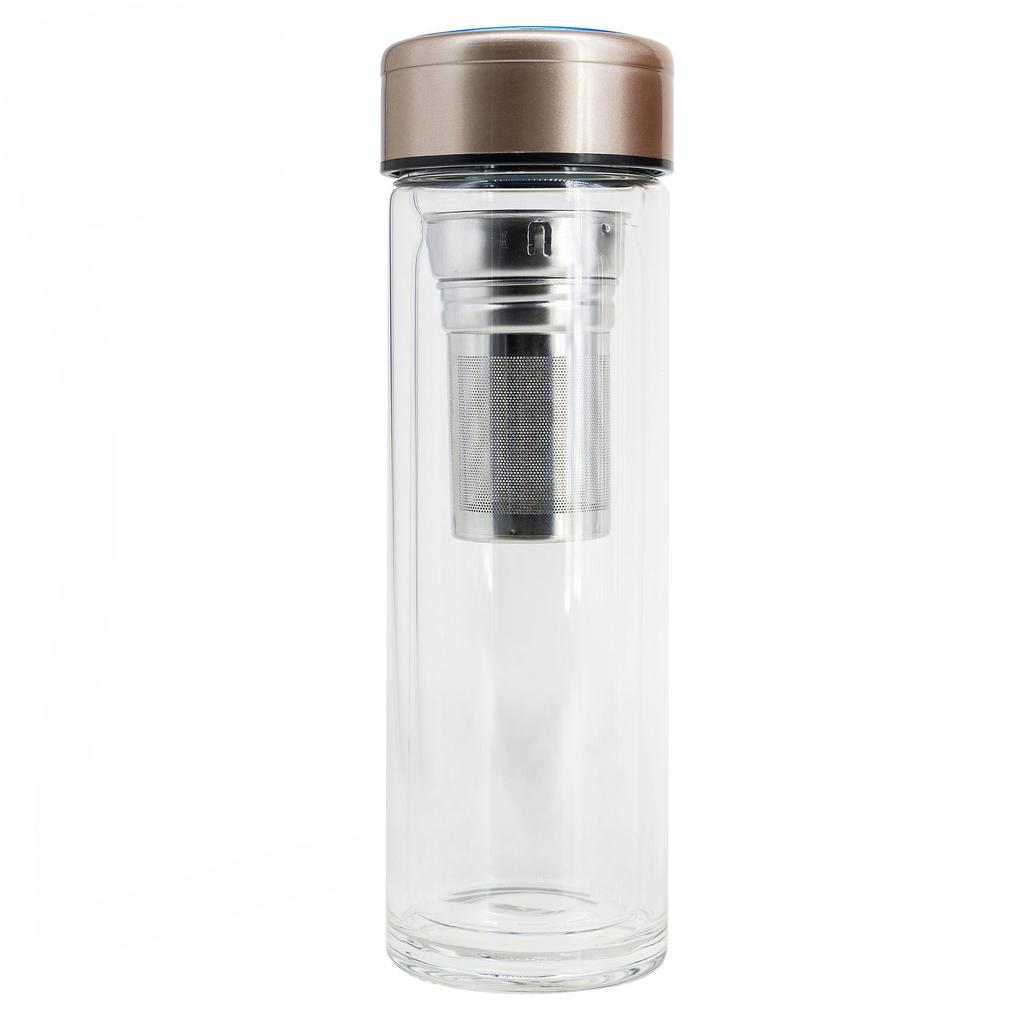 Glass Double-layer High Borosilicate Insulation Tea Water Separation Cup Men's Drinking Cup