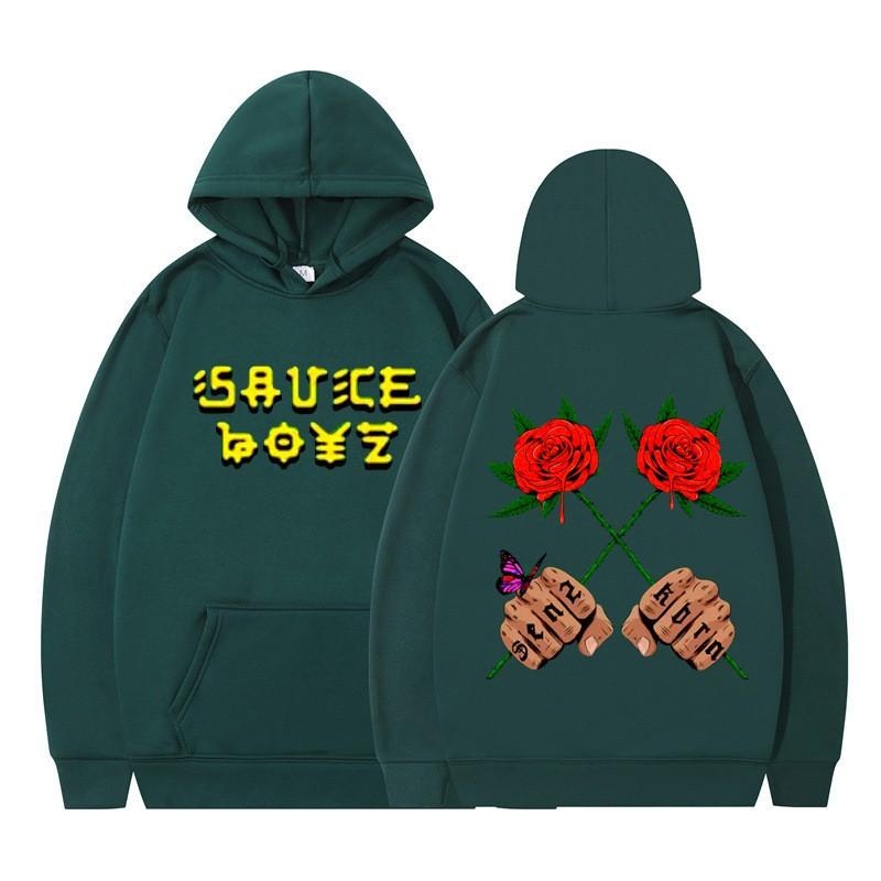 Oversized Hip Hop Hoodie Couples Street Style Printed Sweatshirt Casual Wear
