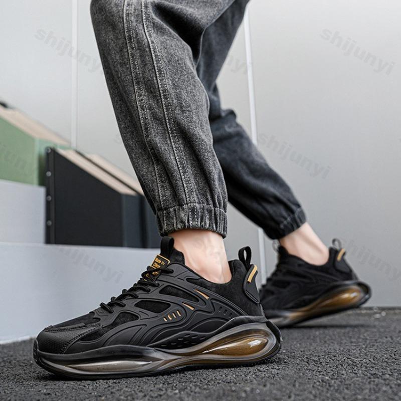 Fashion Men's Fashion Trend Casual Shoes 2025 Spring New Comfortable Outdoor Sports Shoes Thick Soled Non slip Lace-up Chunky sneakers