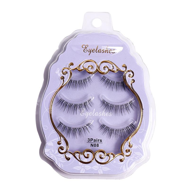 

Натуральная имитация комических глаз накладные ресницы леска прозрачный стержень загнутые заостренные маленькие дьявольские накладные ресницы феи