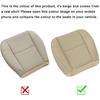 GXARTS Light Tan #333 313 Driver or Passenger Side Bottom Perforated Leather Seat Cover Fit for Chevy Tahoe Suburban GMC Sierra Yukon 2007-2014 Fit