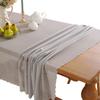 Small Fresh Tablecloth Simple Chiffon Window Screen Cloth Solid Color Gauze Curtain Semi-Transparent Dining Table Cloth Tablecloth