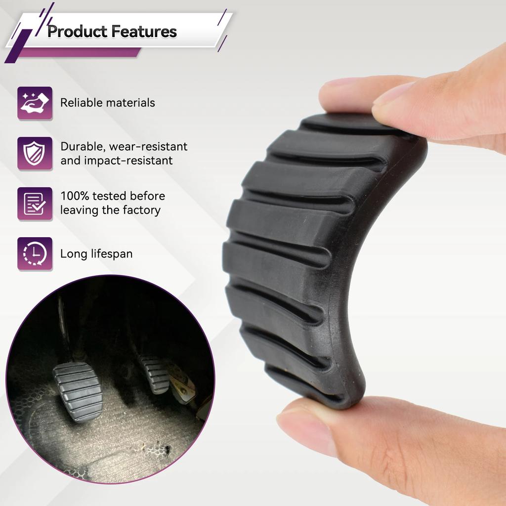 1pair Auto Brake Clutch Foot Pedal Pad Cover for Renault Clio 2 3 Captur Espace 4 Fluence Kangoo Laguna Master Megane Scenic