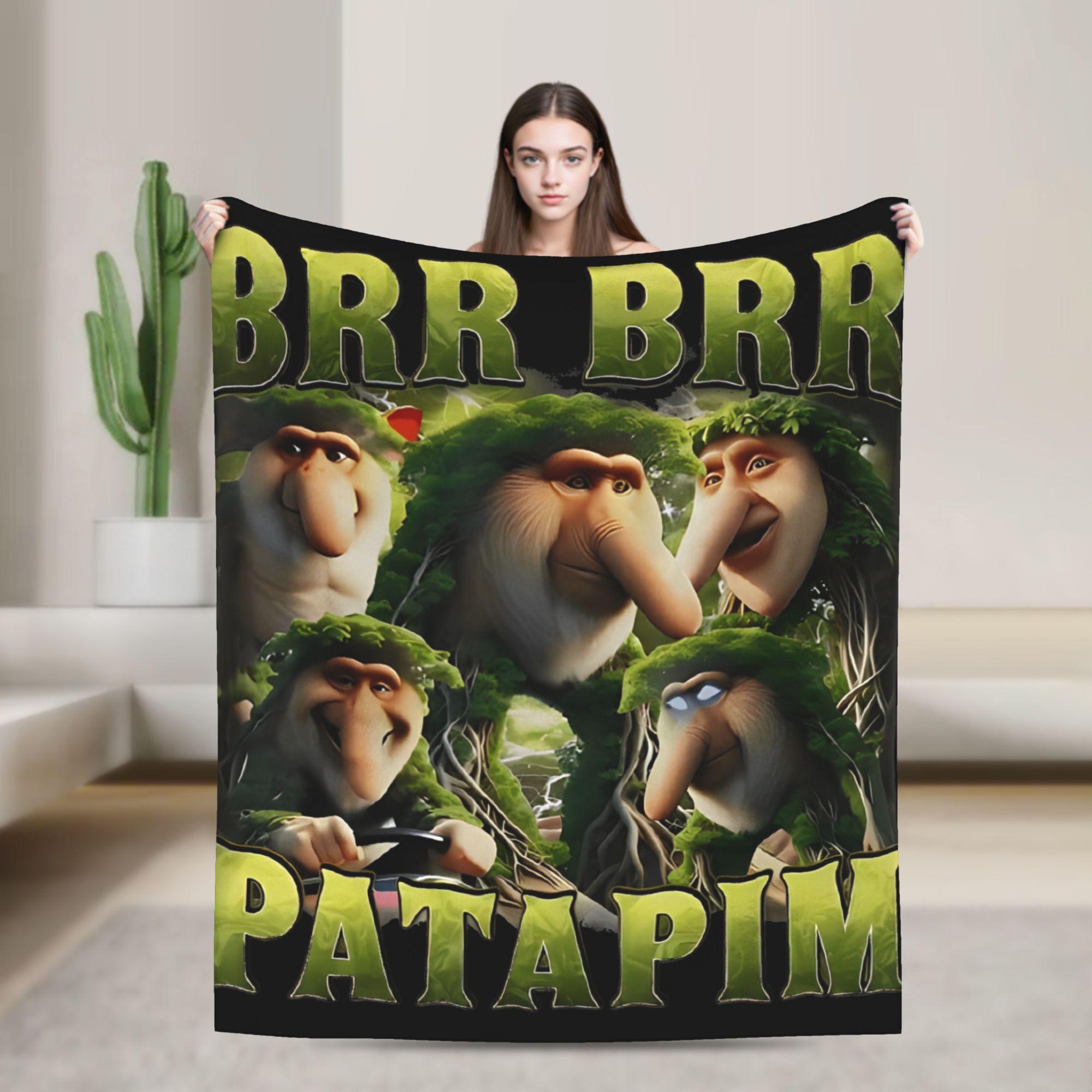 

Плед з мемом про Балерину Капучіно Італійський Brainrot Фланелевий Смішний Дихаючий Плед для Дому Ресторану Літо 50x60in