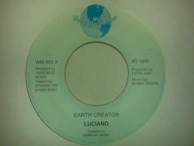 

7inch Record LUCIANO - Earth Creator WM003 World Movements UK Reggae, Ska & Dub Used