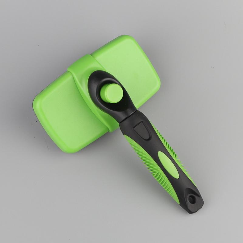 Pet Stainless Steel Needle Comb Self Cleaning Brush Clean Grooming Comb Dog Care Open Knot Comb Cat Automatic Telescopic Comb