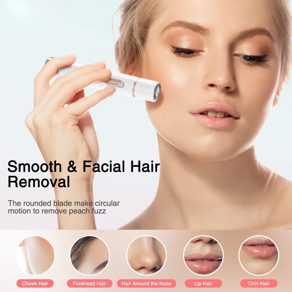5 In 1 Electric Shaver Hair Removal For Ladies Bikini Trimmer Epilator Painless Razor For Body Face Eyebrow Arms Legs Pubic Hair