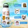 50PCS Realistic Cat Stickers, Cute Dumbfounded Expression Decals for Water Bottle, Notebook & Journal