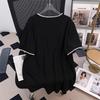 Plus Size Slimming Mid-Length Short-Sleeve T-Shirt for Women (200/300/350 jin)