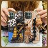 Skin-friendly Feel Cartoon Phone Case For Cubot C30 Dirt-resistant Cute Black Pearl Pendant Bear Bracelet Back Cover
