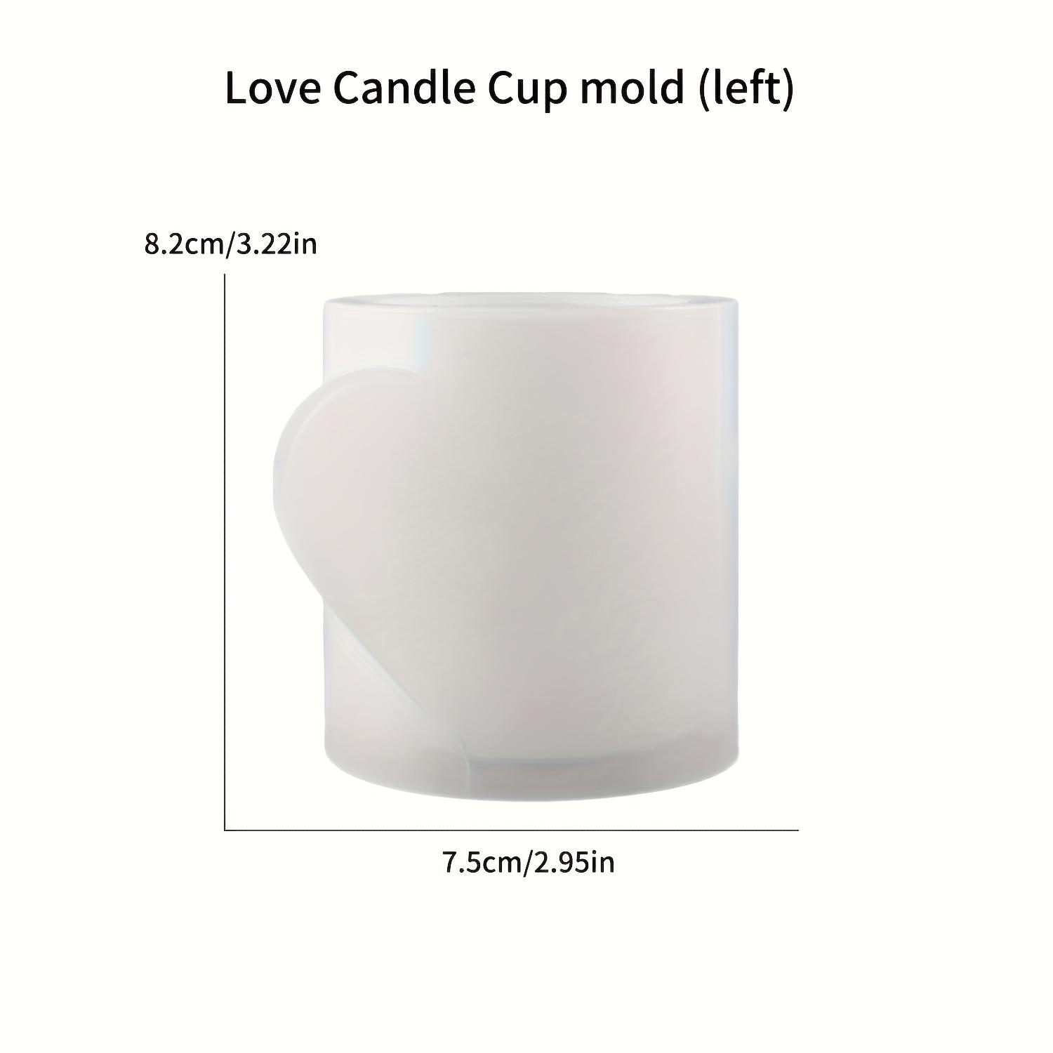Multi Styles Love Candle Cup Drip Mould Love Heart Couple Pen Holder Silicone Mould 01
