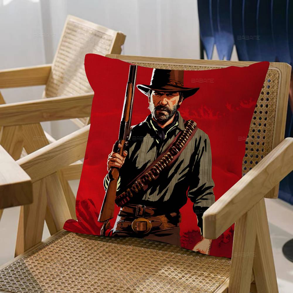 Red Dead Redemption Pillowcase toon Gift Cushion Cover Bedroom Home Sofa Chair Seat Decor pillow case