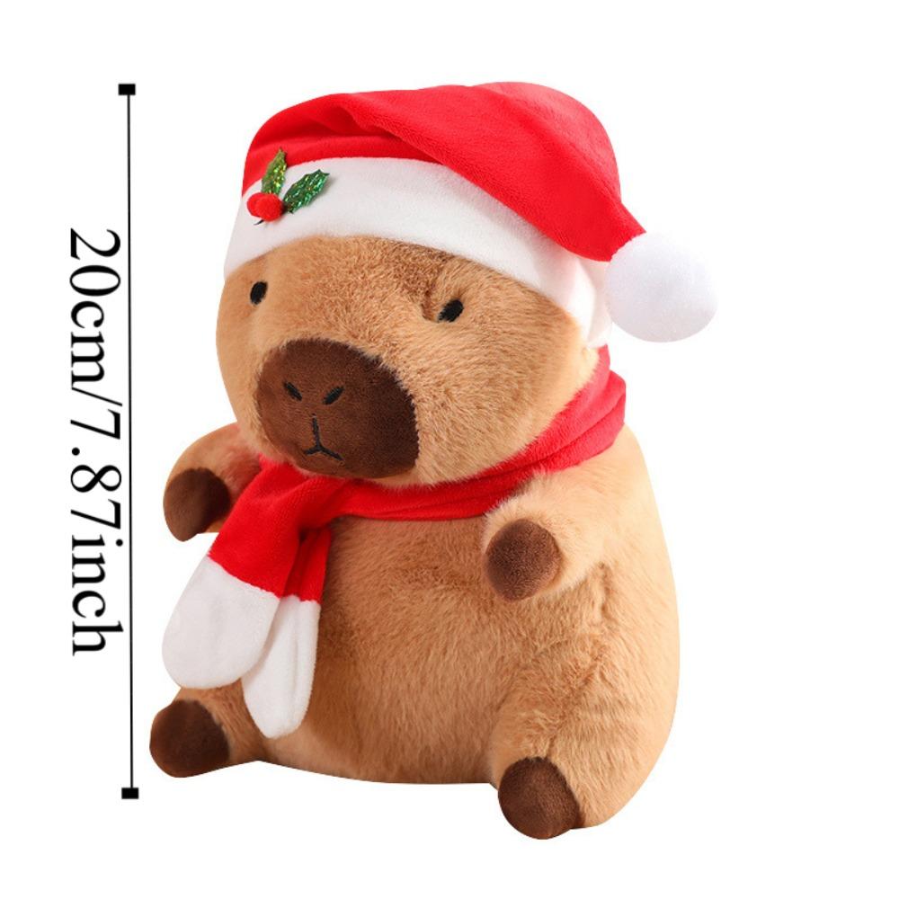 Festival Capybara Plush Toy Dress Up Capibara Fluffty Doll  Christmas Toy