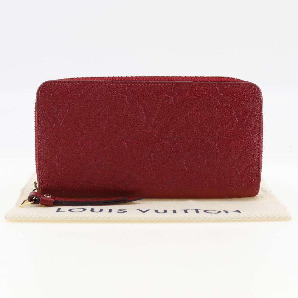 Louis Vuitton Zippy Wallet Purse M60737 Slys Red Monogram Ann Platt Women Used