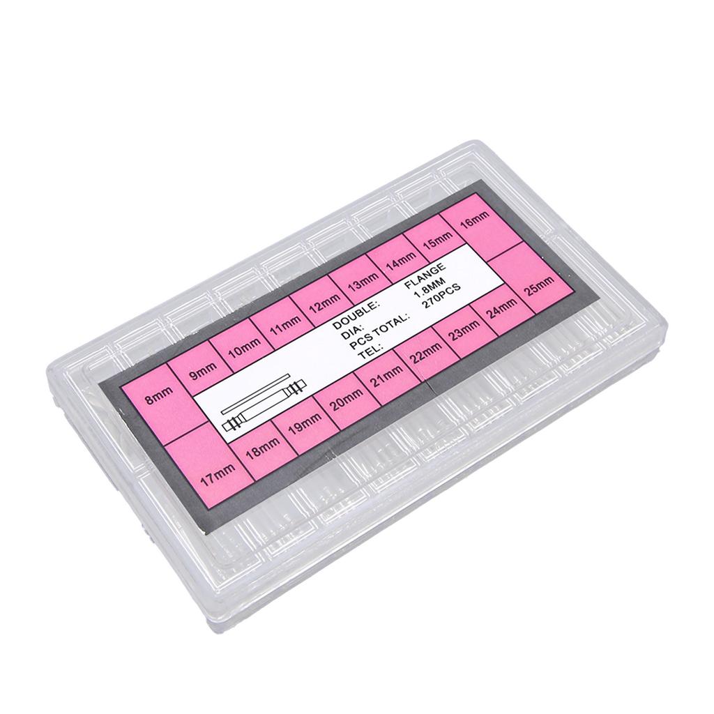270pcs  Box 1.8mm Professional Watch Band Spring Bars Strap Link Pins Repair Accessory