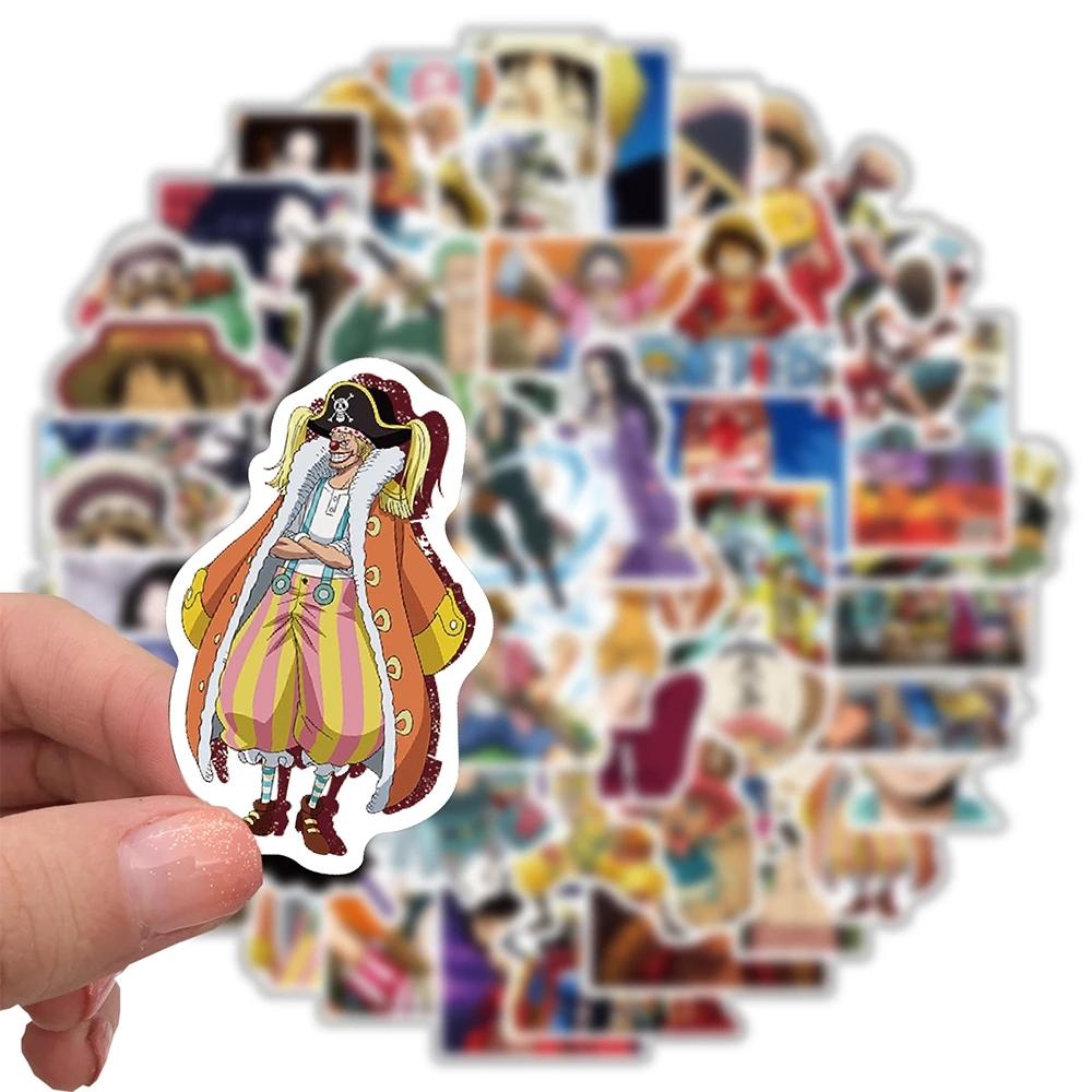 10/30/50pcs ONE PIECE Cartoon Graffiti Stickers Classic Anime Decals DIY Stationery Helmet Bicycle Cool Luffy Zoro Sticker