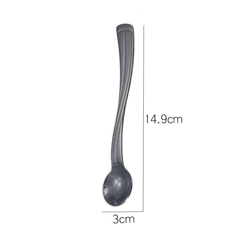 Outdoor Camping Tableware Football Coffee Spoon Teaspoon Dessert Spoon Long Handle Tableware