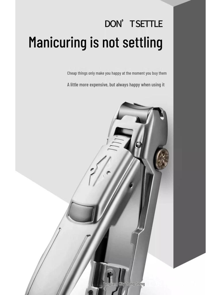 Stainless Steel Clippers with Anti-Splash Design & Multi-Purpose Phone Holder