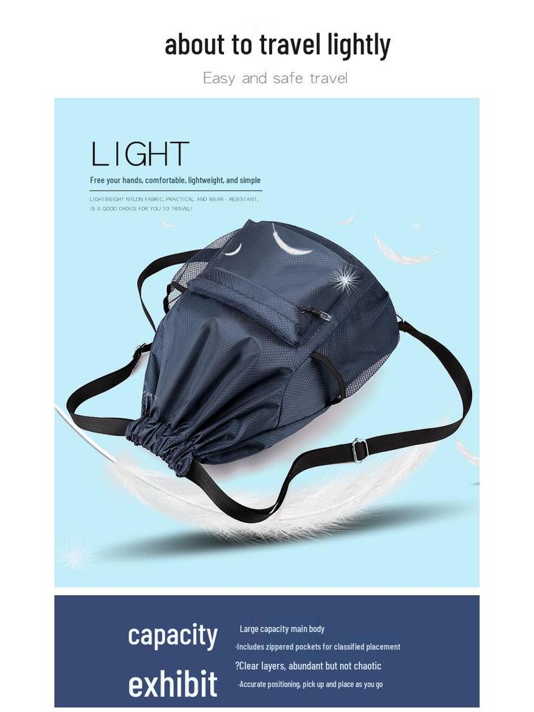 Drawstring Sports Backpack for Men & Women - Travel, Basketball, Swimming, Training, Storage