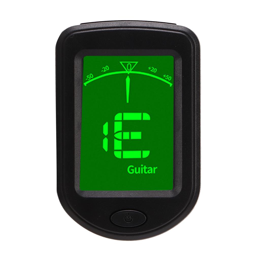 Clip On Guitar Tuner ABS Shell Lightweight Portable Adjustable Angle Universal Tuner for Violin Banjo