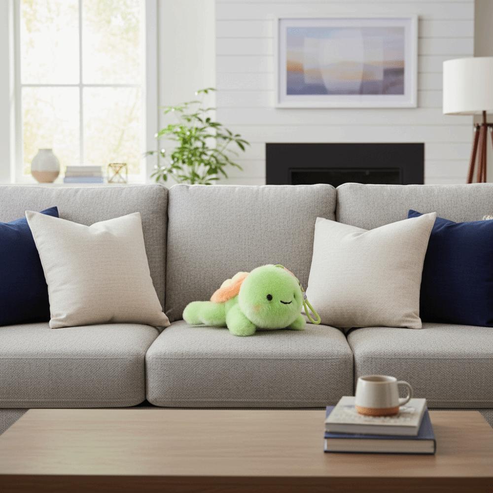 PP Cotton Plush Turtle Pendant Watermelon Green Doll Key Ring Grape Turtle Plush Keychain  Jewelry