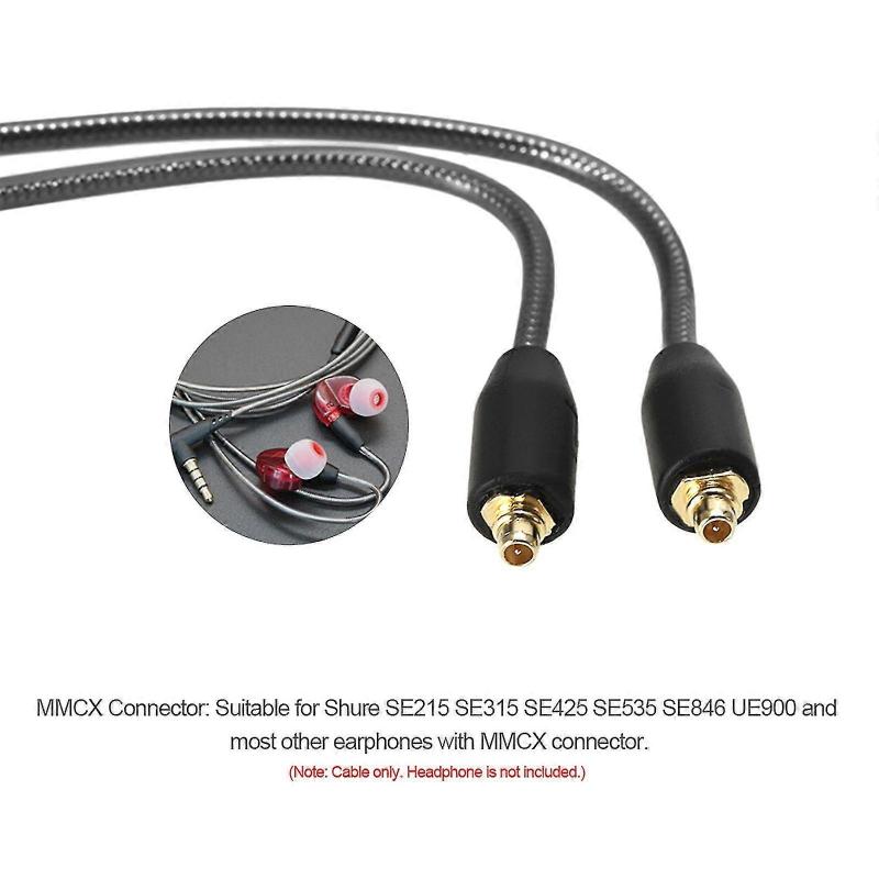 3.5mm Wired Earphones Cable Detachable Replacement Headphone Cord