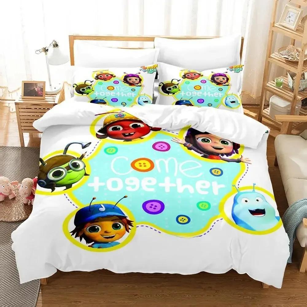 3D Print Anime Beat Bugs Printed Bed Set Duvet Cover Pillowcase Bedding Set Bed Linen Sheet Quilt Cover Full Queen King Size