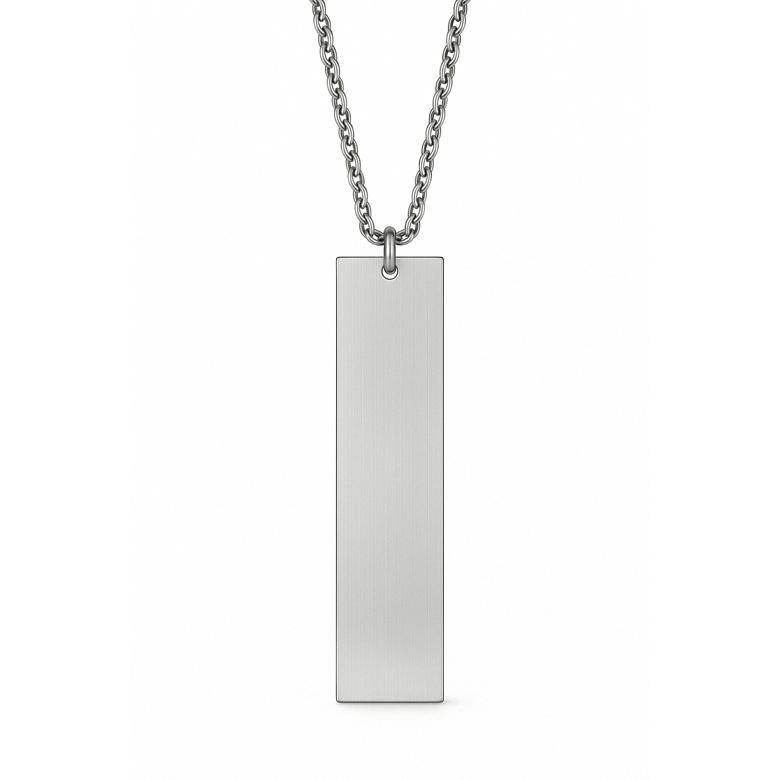 Mark-4 Empty Tag (Glossy) Necklace