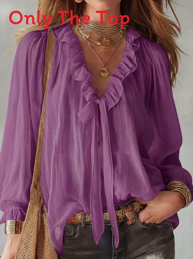 Streetwear Style Ladies V Neck Shirt With Splicing Design For Casual Wear