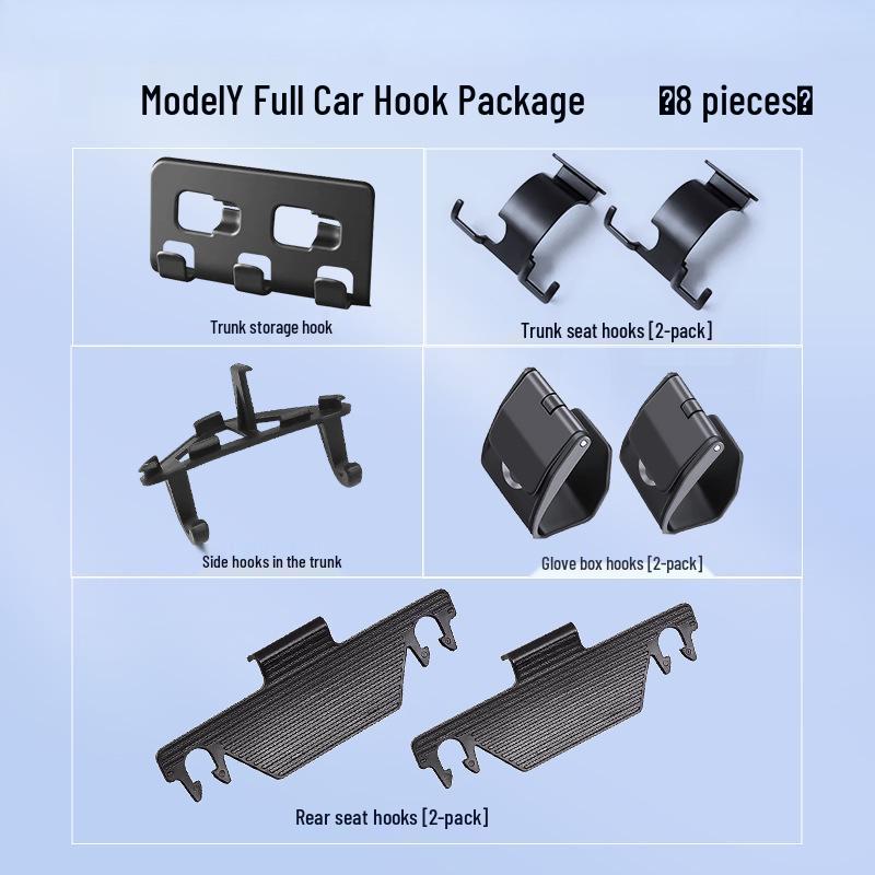 Tesla Model 3/Y Glove Box Hook - Interior Passenger Car Accessory Update