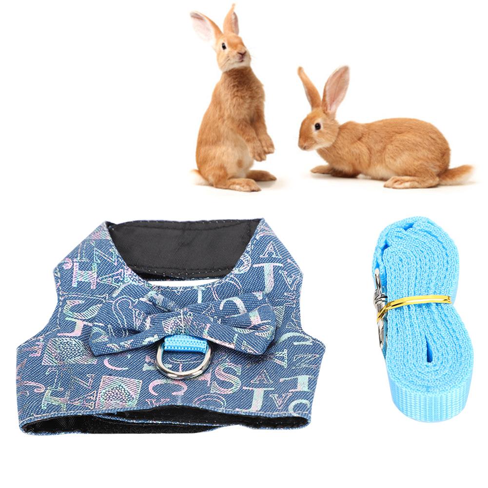 Pet Vest Chest Strap Harness Small Animal Rabbit Hamster Pet Vest Harness RopeL