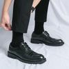 Fashion Black Leather Shoes for Men Oxfords Lace Up Male Wedding Party Office Work Shoes Elegant Designer Brand Dress Shoes for Men